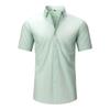 Men 4-Way Stretch Long Sleeve Open Front Shirt, Wrinkle Resistant Thin Business Casual Dress Shirt for Amazon Cross-border