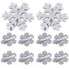 Pack of 10 Elegant Snowflake Shaped Hair Clip Dainty Barrette Headwear Accessory Stylish Snowflake Hairpins for Women