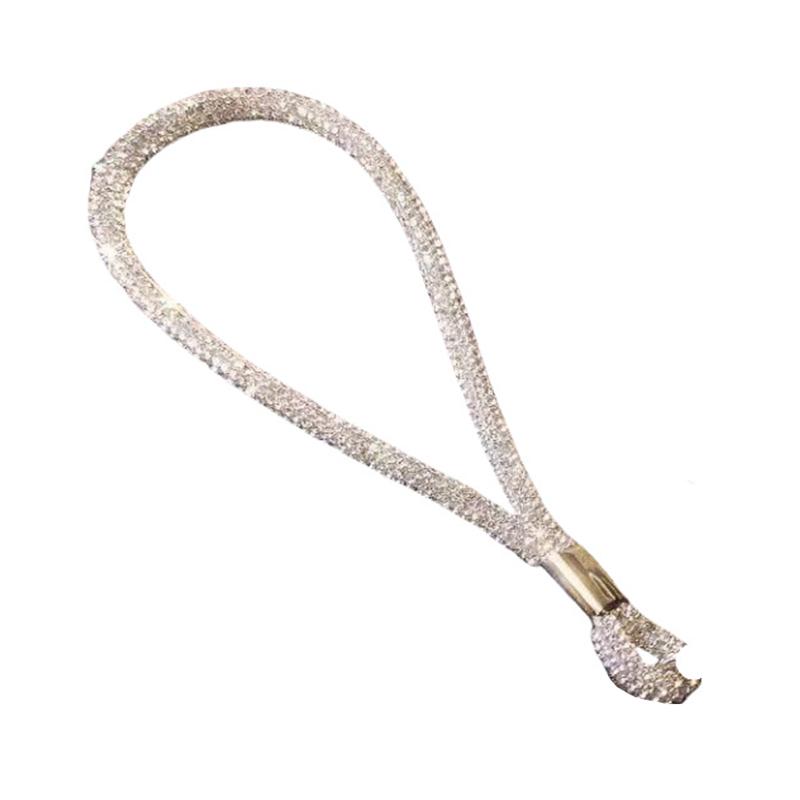Luxury Mobile Phone Crystal Wrist Straps Glitter Rhinestone Phone Lanyard Keychain Hanging Anti-lost Rope