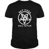 RIATYAA Eat Pizza Hail Satan Shirt Occult Satanic Lucifer Men T-Shirt Ideas Funny-cat Clothes for Women-Men Workout Shirt
