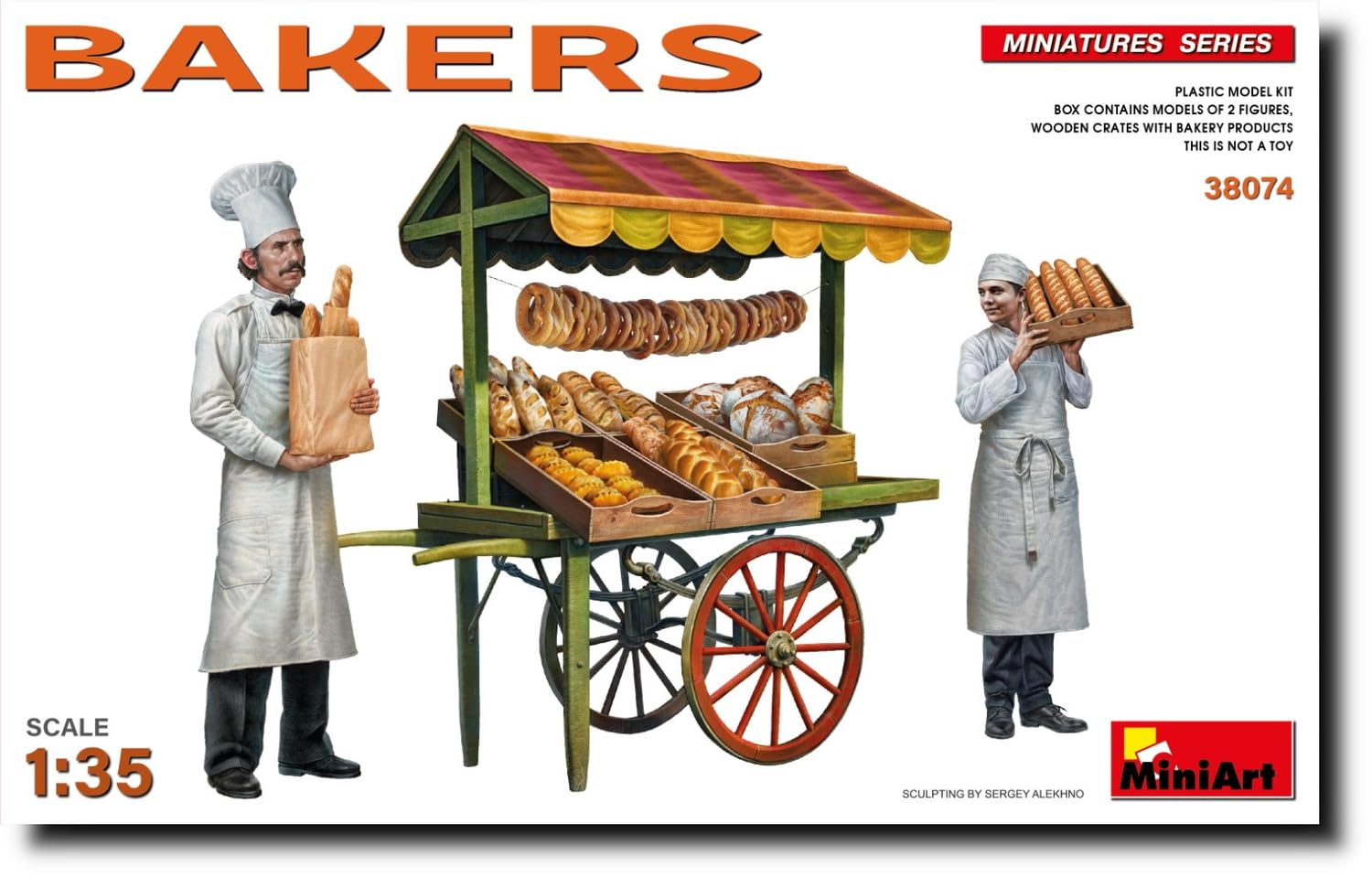 

Miniart Bakery Set with 2 Figures Plastic Model MA38074 1/35