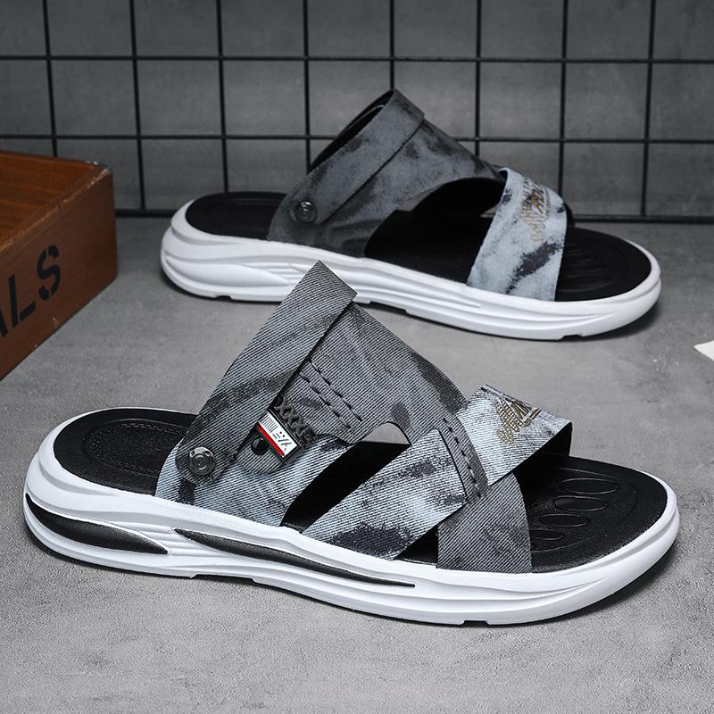 

Модные мужские шлепанцы CYYTL Летние повседневные уличные пляжные сандалии для ходьбы Комфортные Роскошные Дизайнерские Кожаные Модные Легкие 44