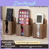 Modern Minimalist Abs Wall Mount Remote And Phone Organizer For Bedroom Storage