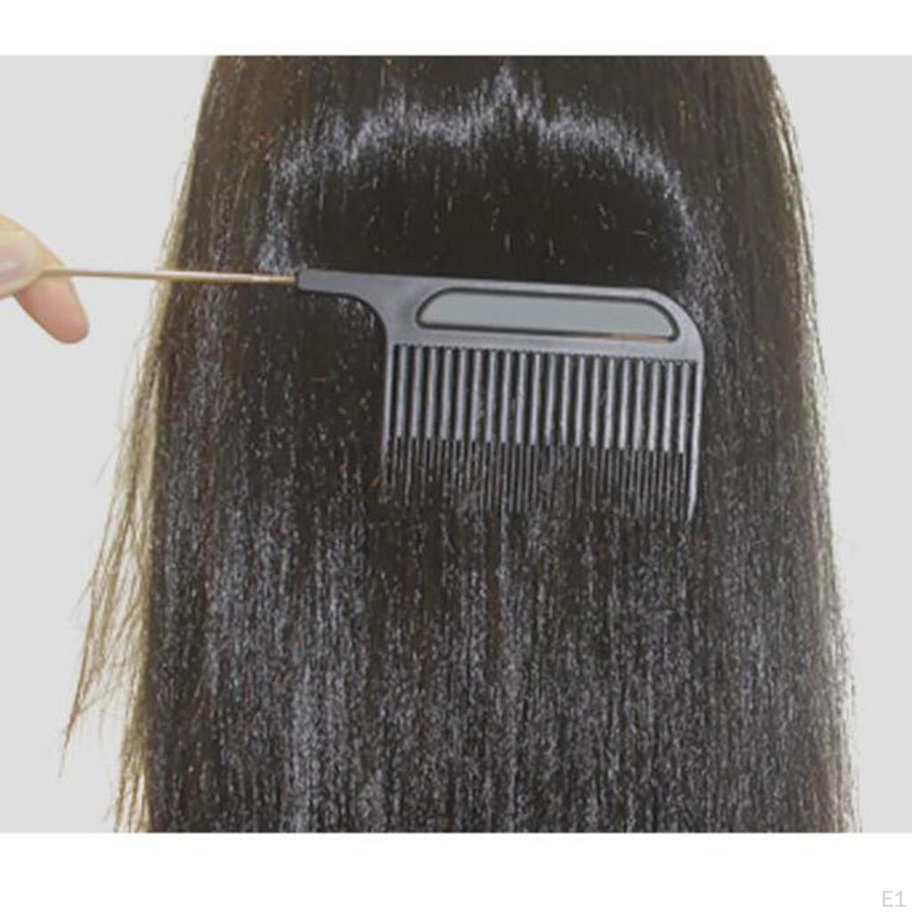 Fine Comb Steel Pin with Stainless Pintail for Sectioning and Styling Tool Barbers Anti Static