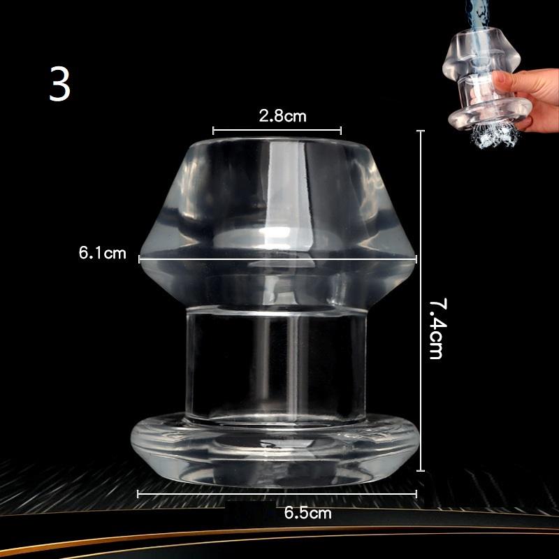 Hollow Vaginal Speculum Anal Plug Vaginal Dilator Tunnel Clear Enema Expansion Prostate Massager Sex Toys For Men Couple