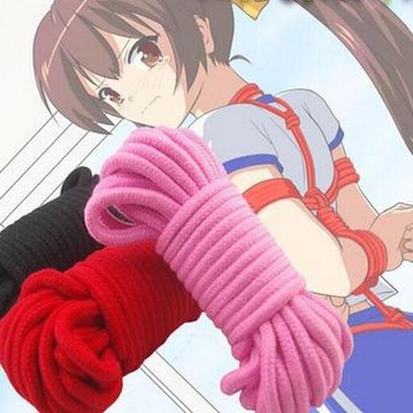 5/10m Adult Sexy Cotton Bondage Rope Fantasy Play Strap Restraint Fetish Sex Toy