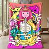 Adventure Time Cartoon Cozy Flannel Blanket, Comfortable Warm Throw Blanket for Bedroom Sofa Home Use