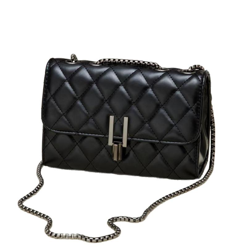 Bag New Women's Bag Rhombus Chain Bag Fashion Versatile Shoulder Crossbody Bag Shoulder Bag Small Bag
