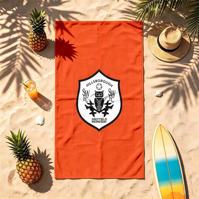 Sheffield Wednesday Football Club (5) Theme Beach Towel Sand Resistant Soft And Comfortable Suitable For The Pool Camping Yoga And Diving A Travel Ess