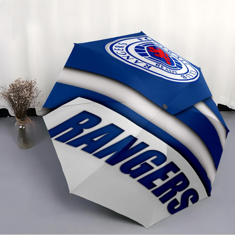 1pc Glasgow Rangers Umbrella, Sun Protection, And UV Shielding. It Has Eight Sturdy Ribs for Outdoor Use And Perfect As a Holiday Gift
