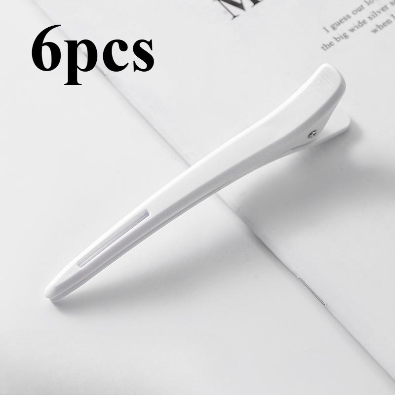 6pcs Non-Slip Font Hair Clips | Professional Salon and Home Hair Styling Division, Silicone Tape, Suitable for Hairdressers