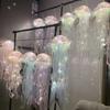 Felinar meduză creativ Lampă portabilă - Element decorativ suspendat pentru camera fetelor - Ghirlandă luminoasă