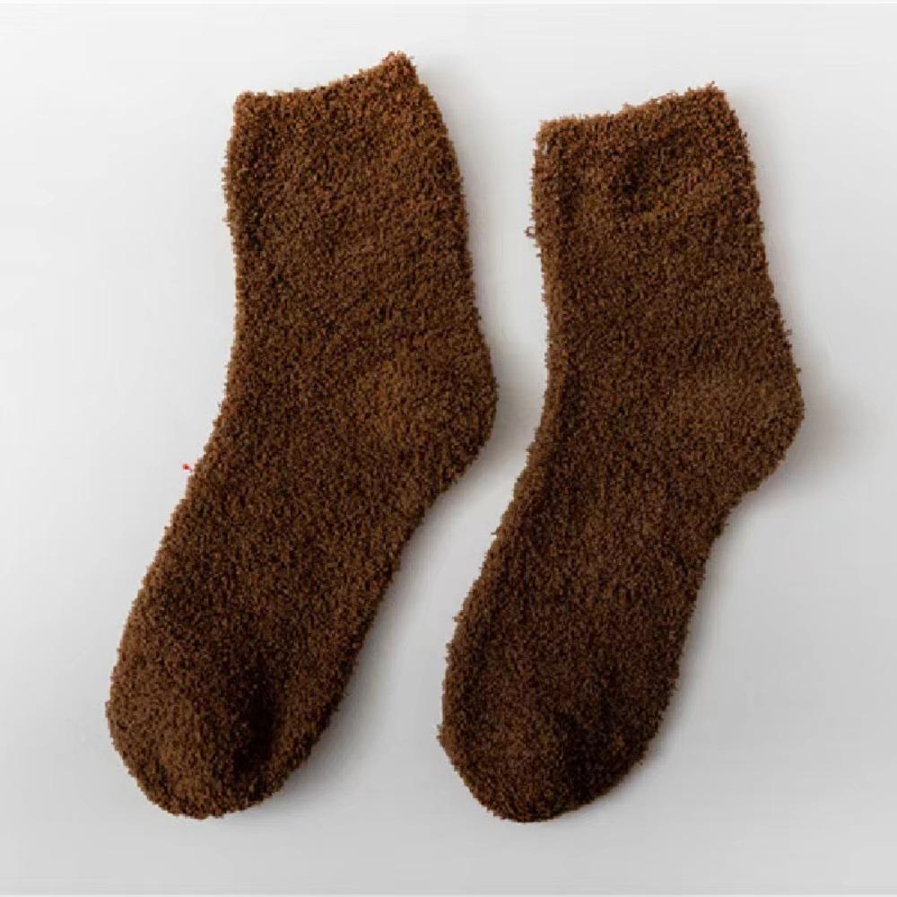 Flauschige Gemütliche Korall samt Socken Winter Warm Schlaf Socken Mode Winter Warm Socken Unisex