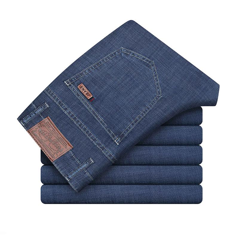 

Tian Si Jeans Мужская деловая мужская одежда с прямым рукавом Джинсовые брюки Весенняя стрейч 28
