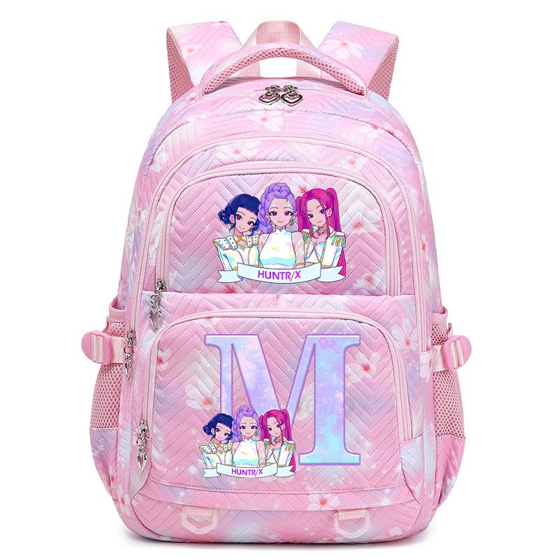Kpop Anime Aufdruck 26 Buchstaben Rucksack Große Kapazität Mittelschüler Lässige Schultasche