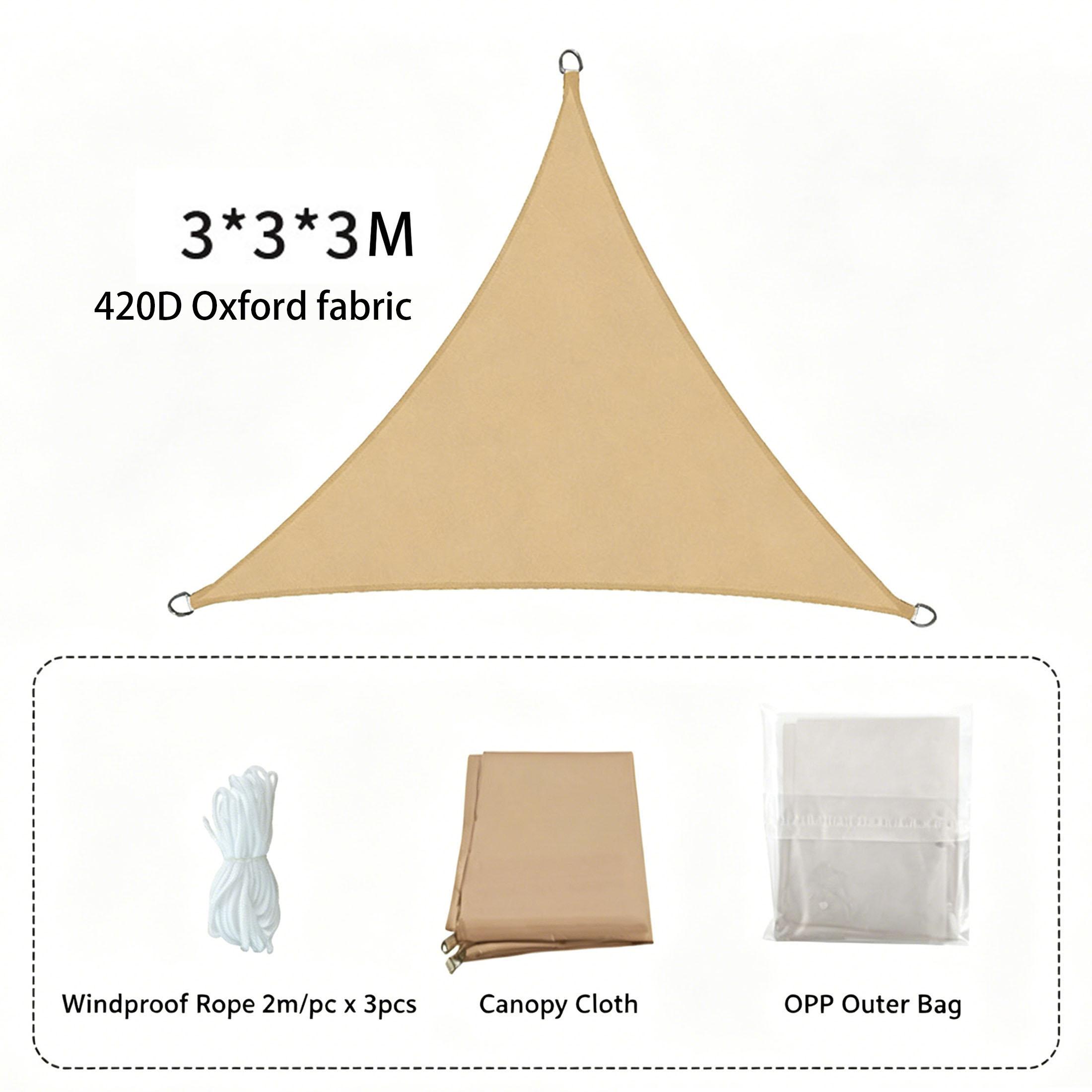 Outdoor Sun Shade Sail, Waterproof and UV Block Canopy, Heavy Duty Oxford Fabric for Patio Garden Backyard Pool, Durable Canopy for All Outdoor Spaces