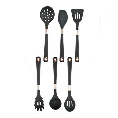 Pentole da cucina Utensili da cucina in silicone Pentole antiaderenti Utensili da cucina Spatola Mestolo Frusta per le uova Pala Cucchiaio Set di utensili per zuppa