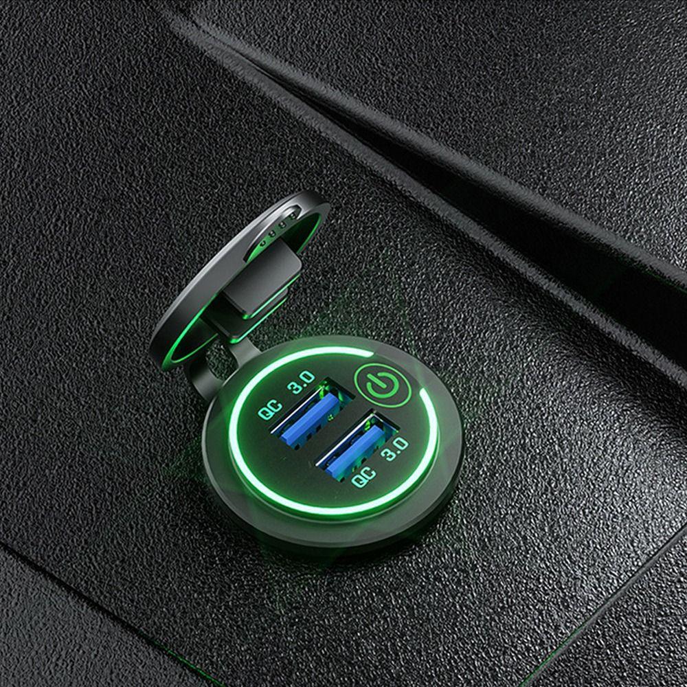 

Power Outlet QC 3.0 Dual USB Socket USB Charger Car Fast Charger Car Charger