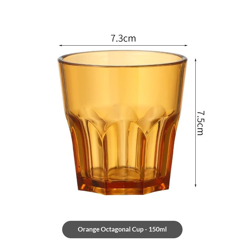Acrylic Whiskey Cups Unbreakable Transparent Beer Cup Plastic Coffee Milk Breakfast Cup Spirit Glass Drinkware Juice Tea Cup