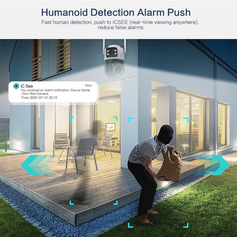 ICSEE 360° HD Wireless Binocular Camera with Smart Night Vision for Home Surveillance