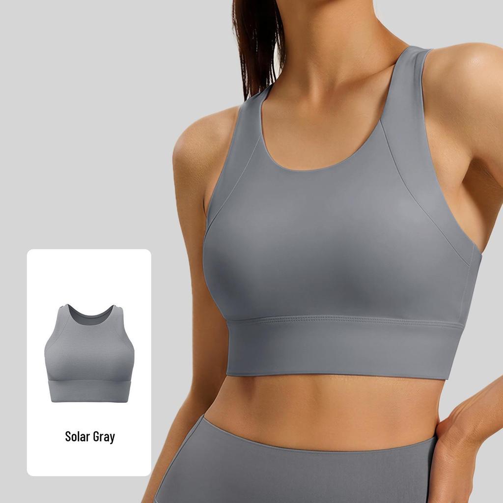 Stoßfester Damen-Sport-BH in I-Form - Elastisches Nylon-Tanktop für Yoga, Laufen & Fitness