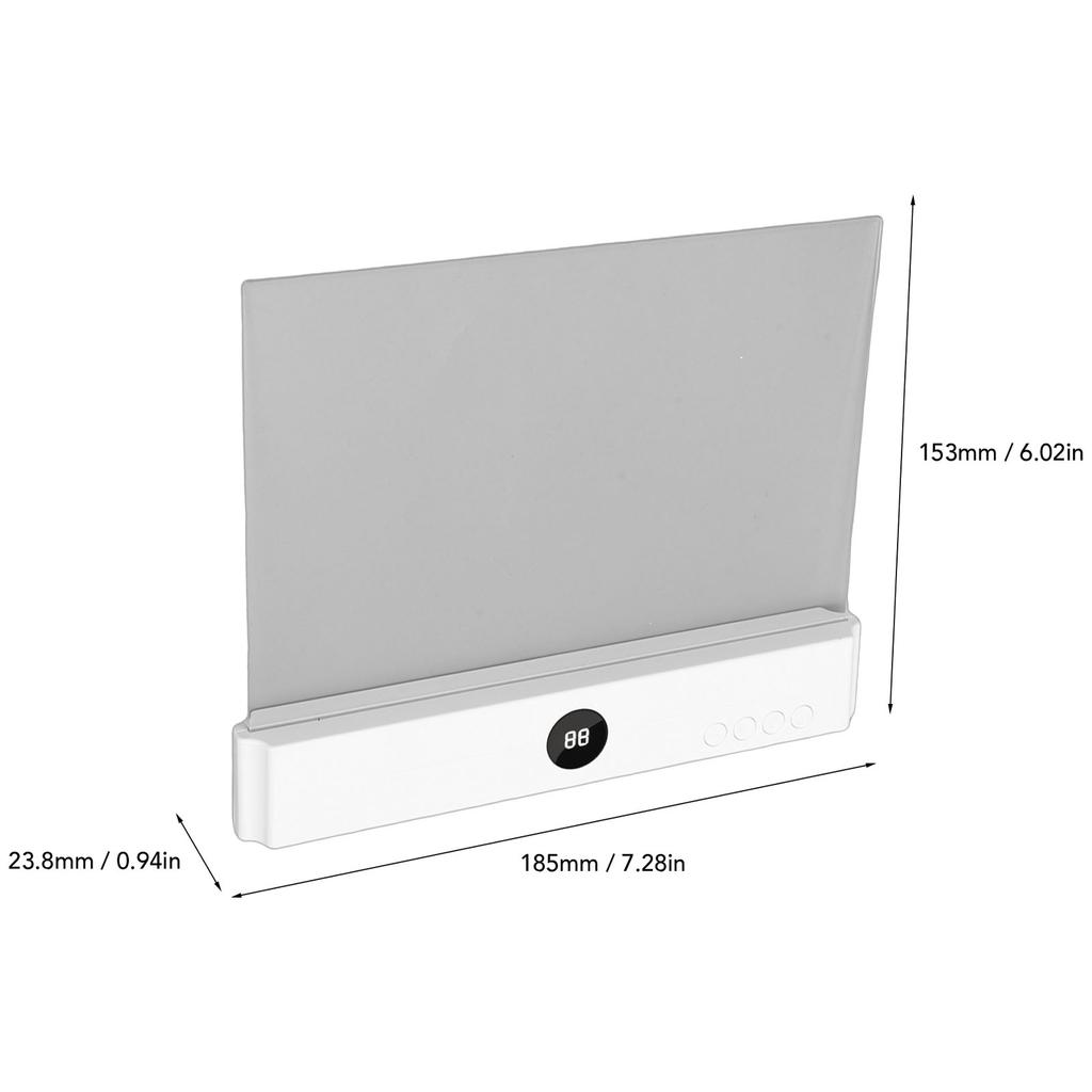 LED Flat Book Light Rechargeable 3 Color Dimmable Flat Reading Light with Timer for Home Dormitory Study