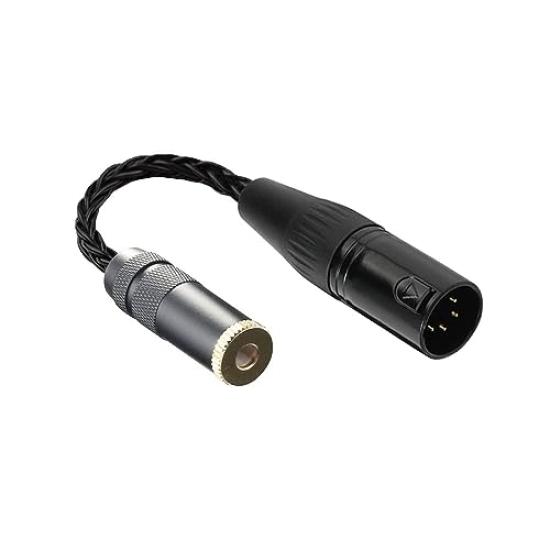 

Luxferre XLR to 4.4mm Converter Cable, 10cm, Single Crystal Copper 4.4mm Female to 4.4mm Balanced Extension Cable, Compatible with Canon Microphones,