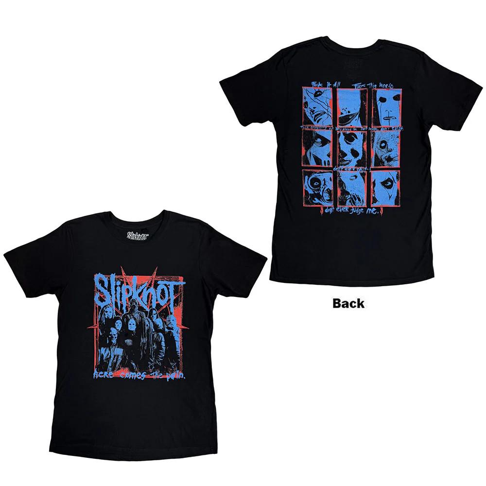 Slipknot T-Shirt: Here Comes The Pain (Black) (Back Print) OFFICIAL NEW XXXL