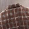 Spring and Autumn Models Long-sleeved Lapel Plaid Shirt Men's Versatile Retro Casual Shirt Blouse Jacket Men's Striped Plaid Shirt