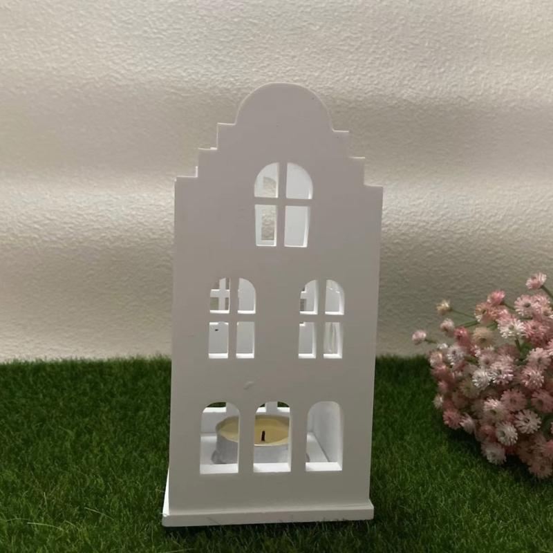 Multipurpose Sturdy Silicone House Candle Holder Mold Set Portable for Resin Plaster Craft Supplies Assorted Sizes