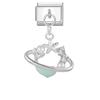 Crystal Moon Butterfly Rose Star Bow Cats Pendant Italian Charm Link Fit 9mm Stainless Steel Bracelet Women Jewelry DIY Making