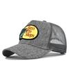 Cappellino a Rete con Visiera Curva e Ricamo a Punto Croce - Cappello da Sole Estivo
