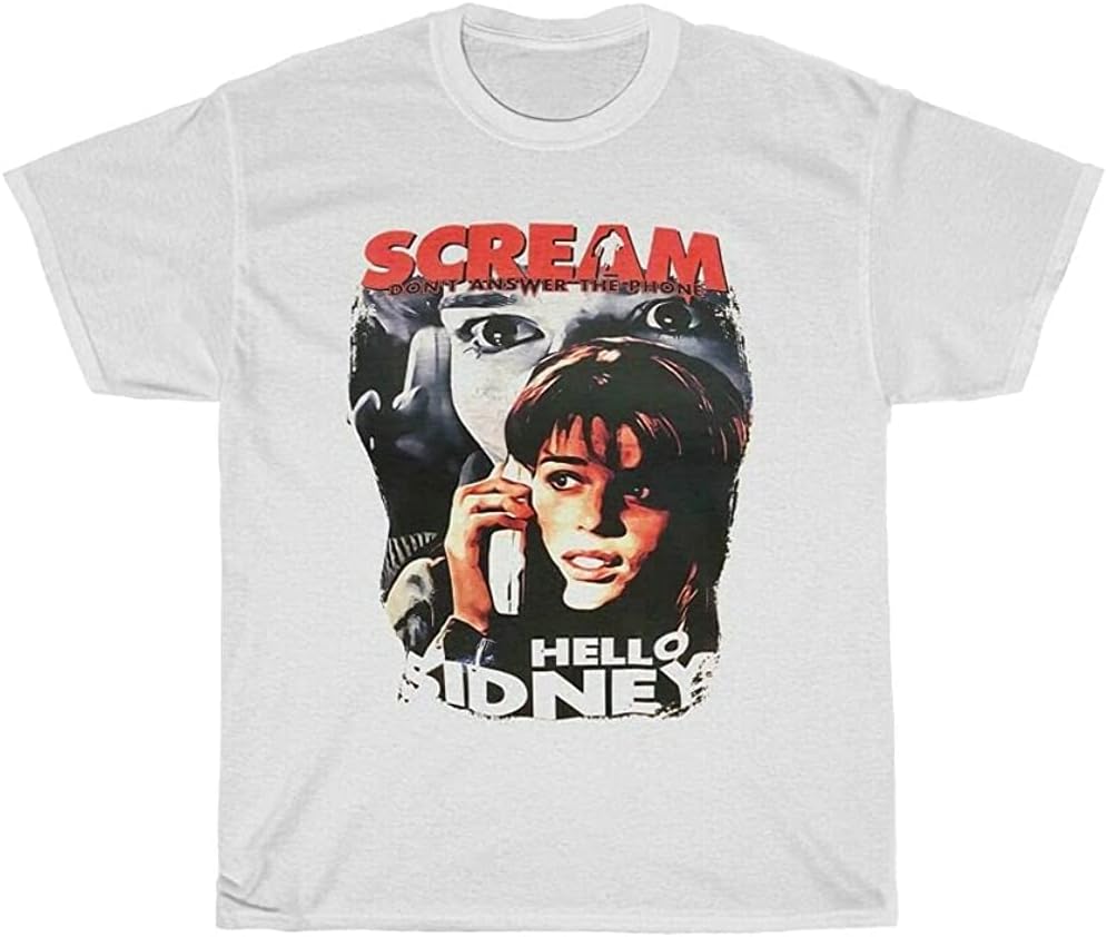 Scream Mens T-Shirt - Don t Answer The Phone Movie Poster Image L белый