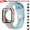 PC Case+Silicone Strap For Apple Watch Series 11 10 9 8 7 6 SE3 Anti-Drop Hard Cover Sport Band For Iwatch 44mm 45mm 46mm Bumper