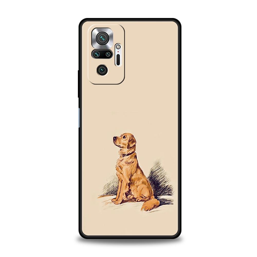 Labrador Golden Retriever Dog Phone Case For Xiaomi Redmi Note 14 13 12 5G 9S 9 10 11 Pro Plus 9T 14C 13C 12C 10C 9C 9A Cover