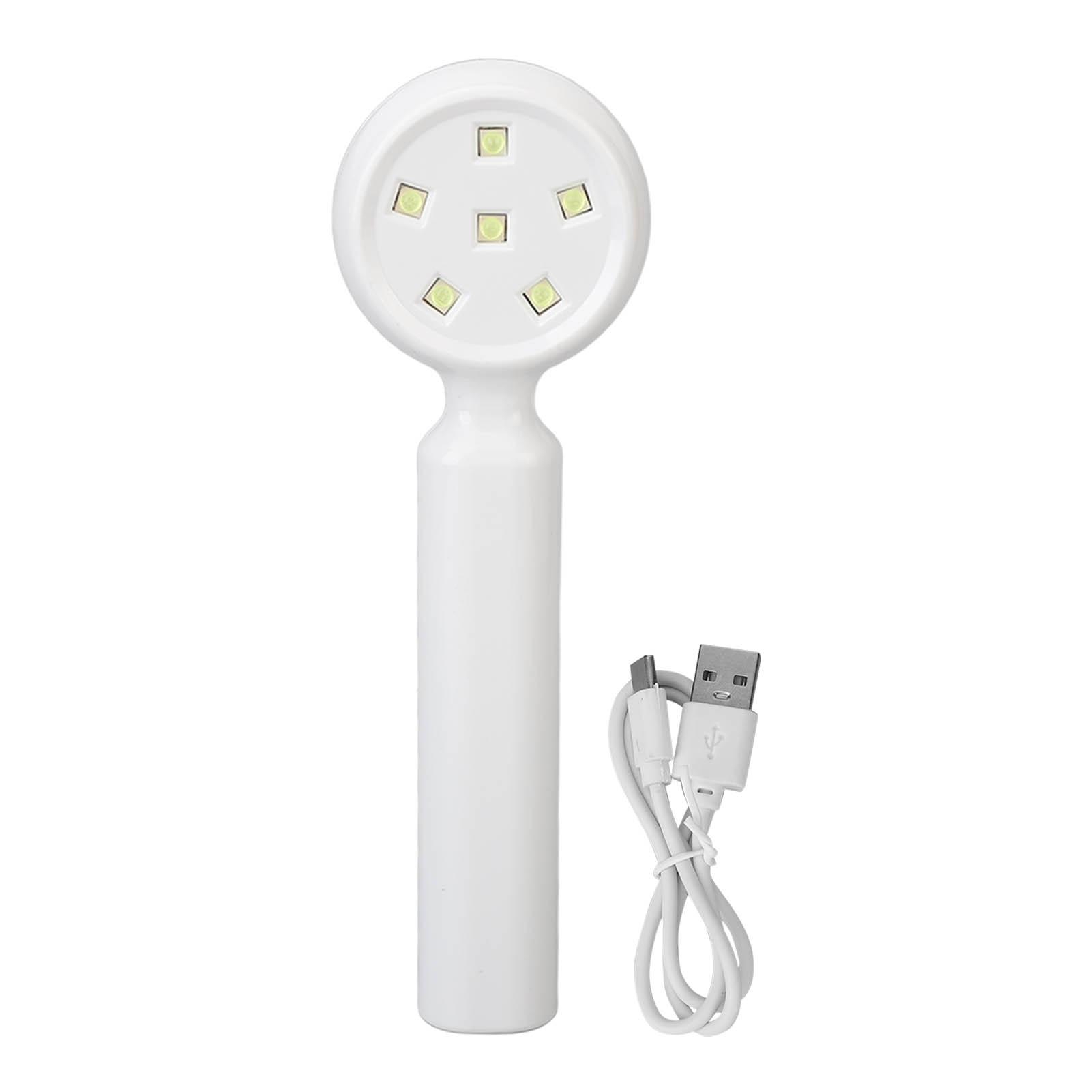 

Handheld Nail Lamp Quick Dry 6 Light Chips 2 Timer Rechargeable LED UV Nail Light 18W