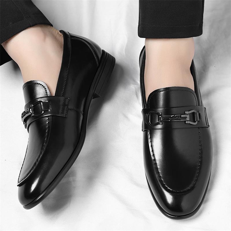 Fashion Business men's loafers Hot selling gentlemen's casual style Luxury Office High quality and comfortable shoes Black brown