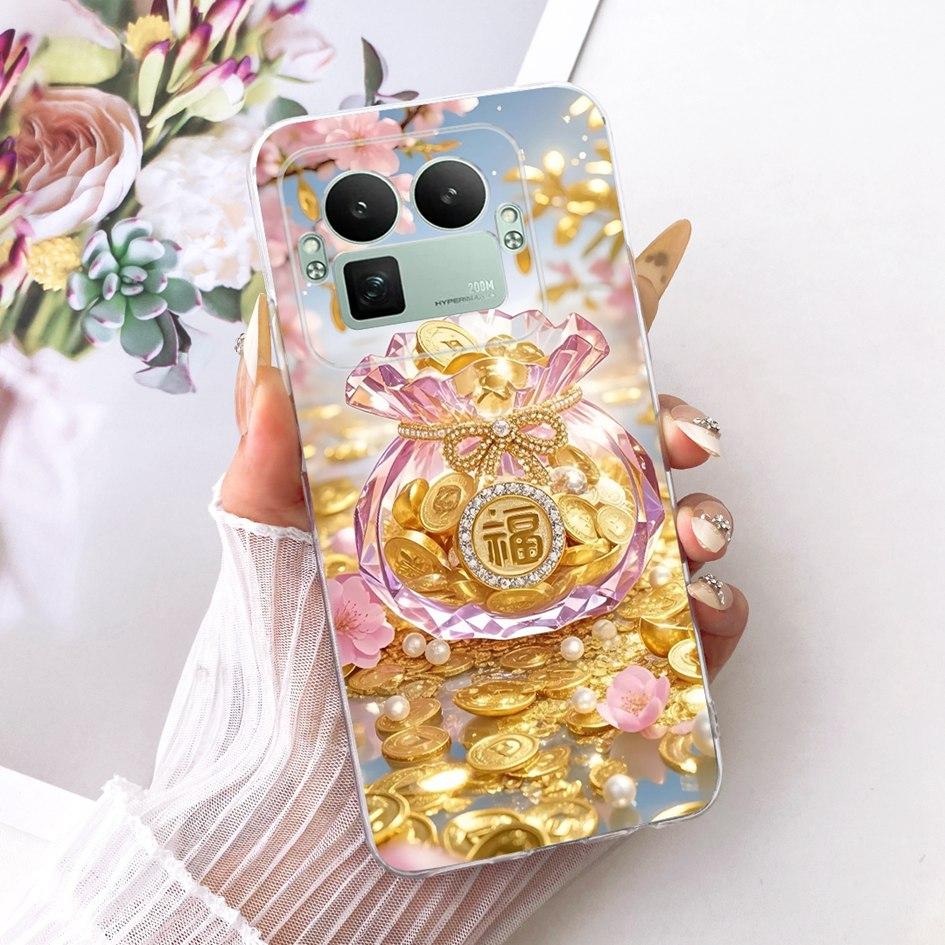 For Realme GT8 Pro 2025 Case RMX5210 Popular Flower Bowknot Soft Slim Silicone Back Cover For Realme GT 8 GT8 RealmeGT8 5G Coque