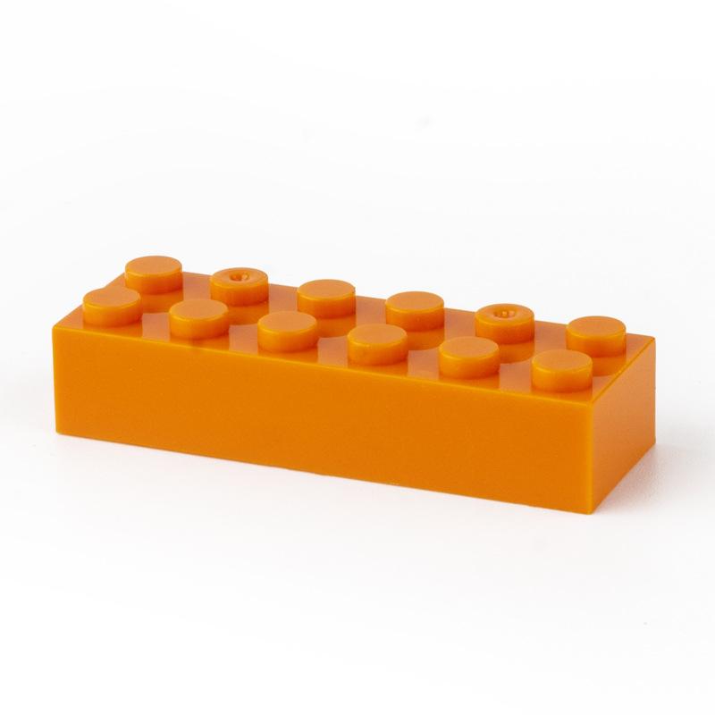 100g Small Particle 2456 High Brick 2x6 DIY Building Block Compatible with Creative Gift MOC Building Block Castle Toy