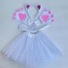 Cats Costume Set with Headband Tail Bowtie Glove Skirt Halloween Catgirl Dress up Outfit for Kid Women Girl Christmas