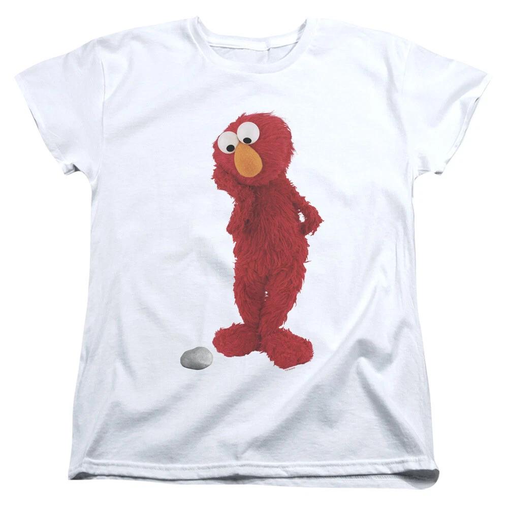 Sesame Street  Existential Elmo  Women s T-Shirt L