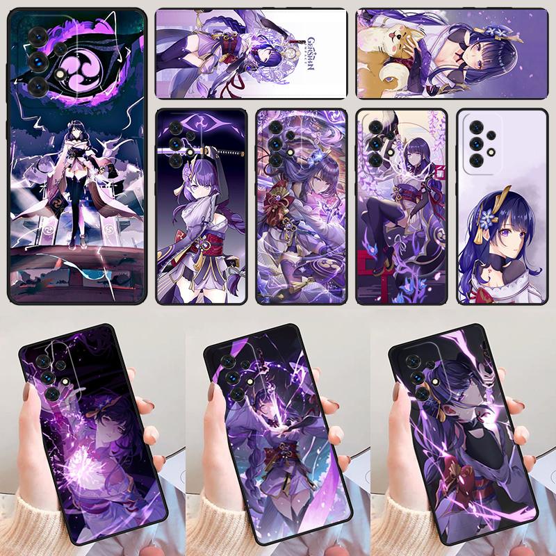 Baal Genshin Impact Game phone case For Samsung Galaxy A42 A31 A40 A51 A71 A32 A80 A91 A52 A72 A73 A20e A50 A70 A11 A12 Cover