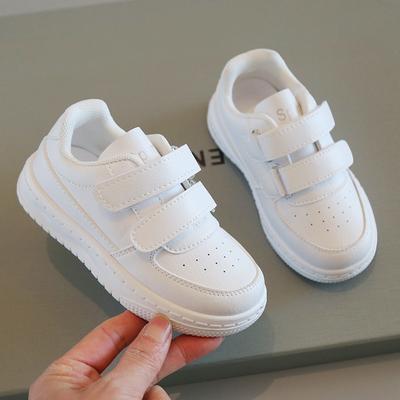 Zapatillas Blancas para Niños Primavera Otoño Niños y Niñas Ligeras Suela Suave Zapatos Deportivos Casuales Zapatillas Planas para Bebé