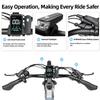 Bicicletă Electrică TTGO E-SUVO Motor 250W Baterie 48V15Ah Autonomie Maximă 120km Anvelope 27.5“ × 2.4” Cadru Suspensie Completă Frâne cu Disc Hidraulice Shimano 7 viteze