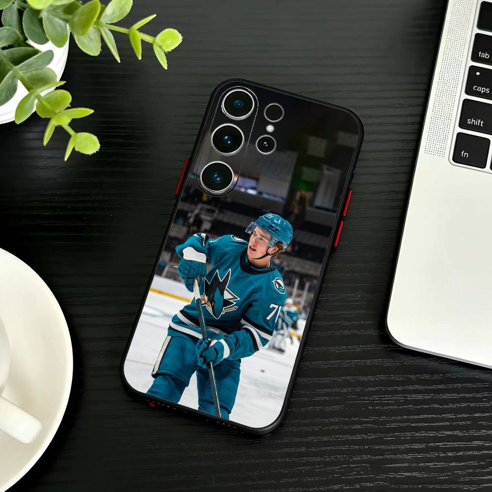Eishockey Mitch Marner Handyhülle Für Samsung S26,S25,S24,S23,S22,S30,S21,Ultra,Plus,FE 5G Schwarzes Weiches Cover