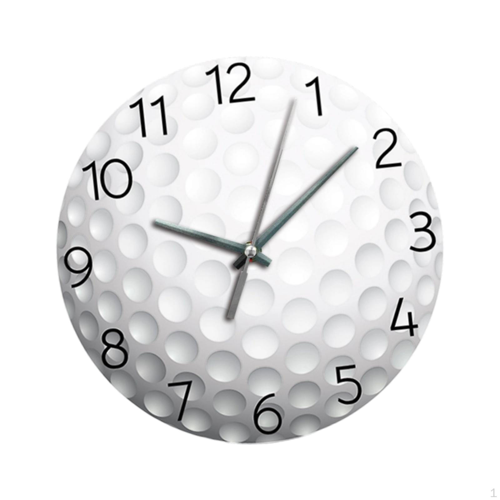 

Настенные часы для баскетбола Декоративный узор Круглые Бесшумные для прихожей Спальни White 10 Inch