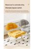 Soft Upholstered Baby Walking Stool with Silent Universal Wheels