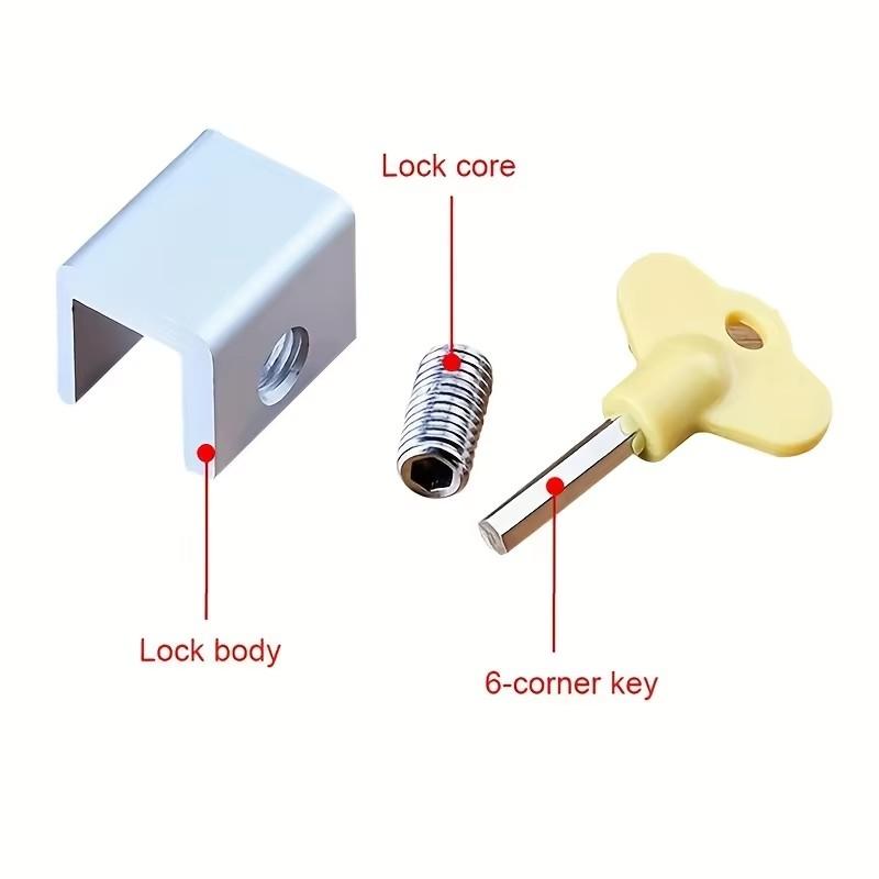 Sliding Sash Stopper Cabinet Locks Straps Doors Security Anti-theft Lock Window Sliding Door Baby Kids Child Safety Doors Lock