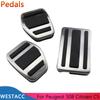 Edelstahl Auto Pedale Gaspedal Kupplung Bremspedal Abdeckung für Peugeot 508 für Citroen C5 2012-2014 C6 AT MT