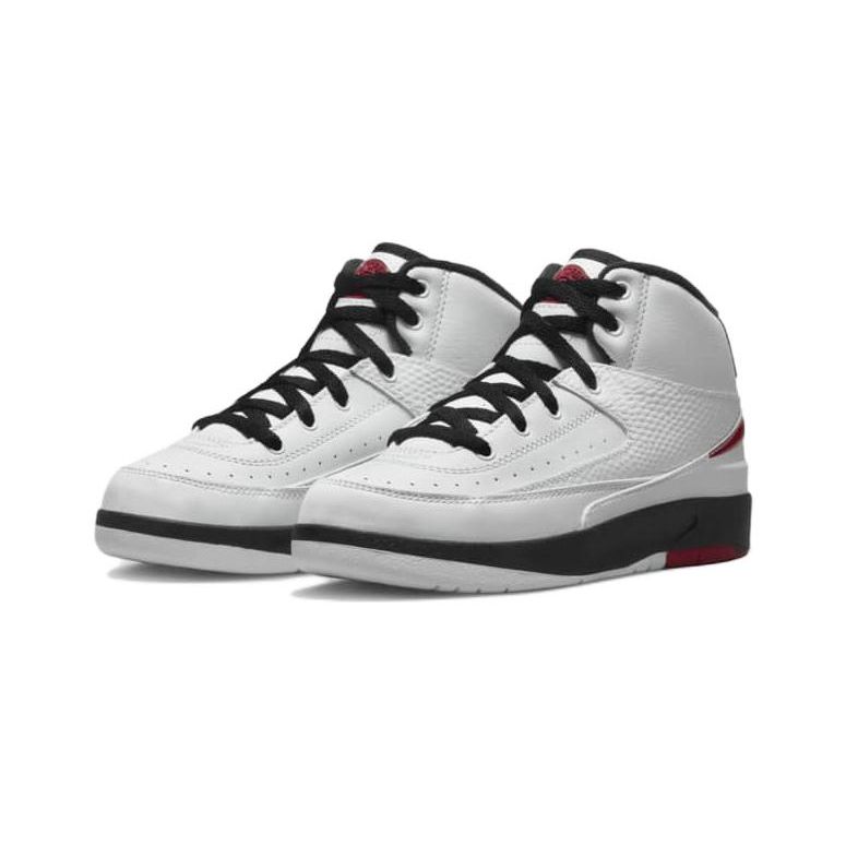 Air Jordan 2 Retro PS Chicago 2022 Dětské tenisky Bílá Varsity-Red Černá DQ8564-106